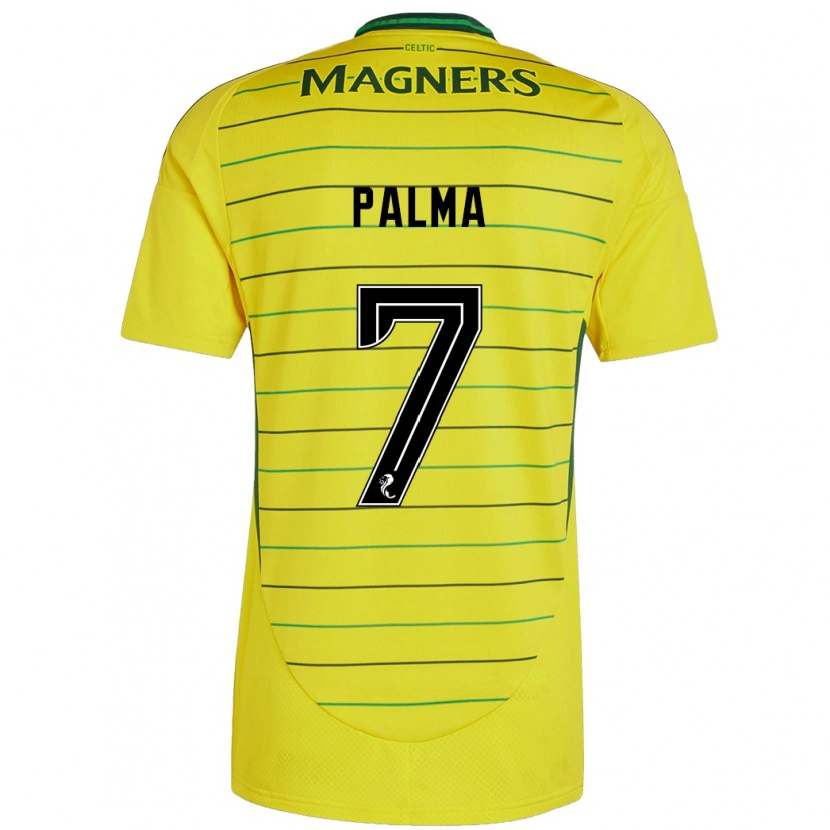 Danxen Kinder Luis Palma #7 Gelb Auswärtstrikot Trikot 2024/25 T-Shirt Schweiz