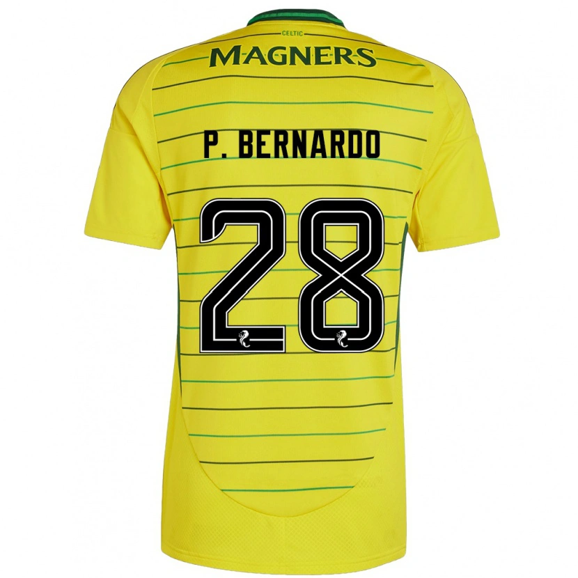 Danxen Kinder Paulo Bernardo #28 Gelb Auswärtstrikot Trikot 2024/25 T-Shirt Schweiz