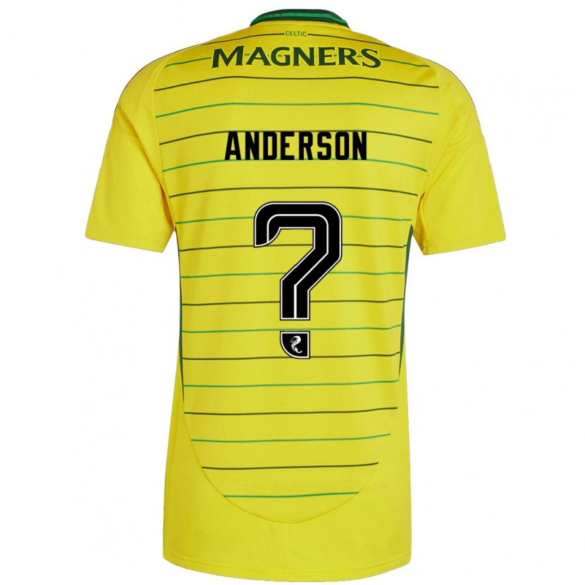 Danxen Kinder Matthew Anderson #0 Gelb Auswärtstrikot Trikot 2024/25 T-Shirt Schweiz