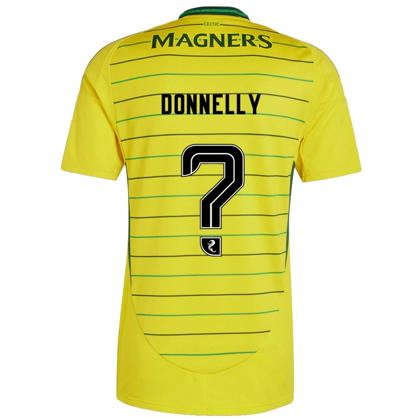 Danxen Kinder Jacob Donnelly #0 Gelb Auswärtstrikot Trikot 2024/25 T-Shirt Schweiz