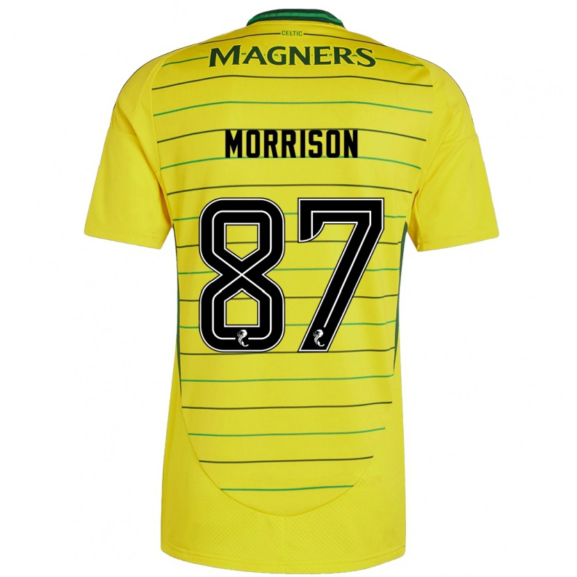 Danxen Kinder Joe Morrison #87 Gelb Auswärtstrikot Trikot 2024/25 T-Shirt Schweiz