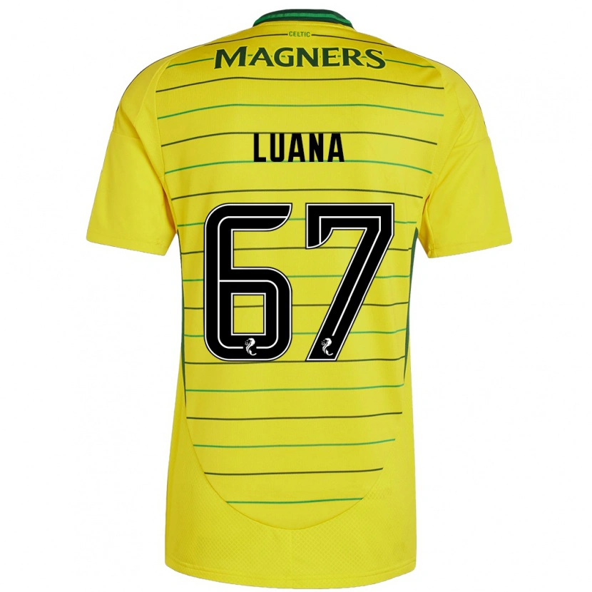 Danxen Kinder Luana Muñoz #67 Gelb Auswärtstrikot Trikot 2024/25 T-Shirt Schweiz