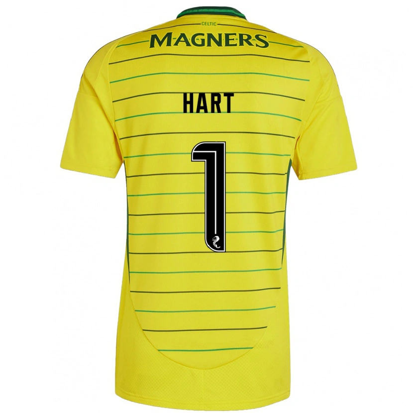 Danxen Kinder Joe Hart #1 Gelb Auswärtstrikot Trikot 2024/25 T-Shirt Schweiz