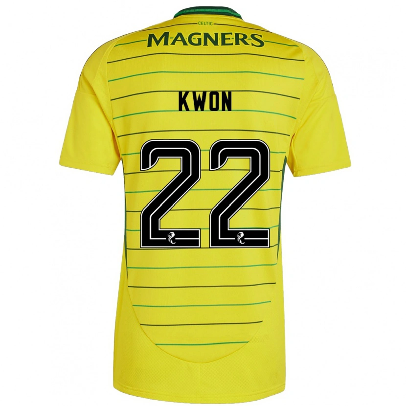 Danxen Kinder Hyeok-Kyu Kwon #22 Gelb Auswärtstrikot Trikot 2024/25 T-Shirt Schweiz