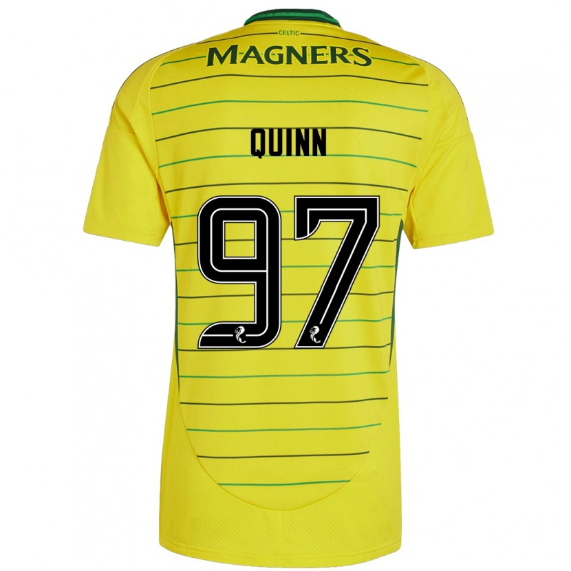 Danxen Kinder Ben Quinn #97 Gelb Auswärtstrikot Trikot 2024/25 T-Shirt Schweiz