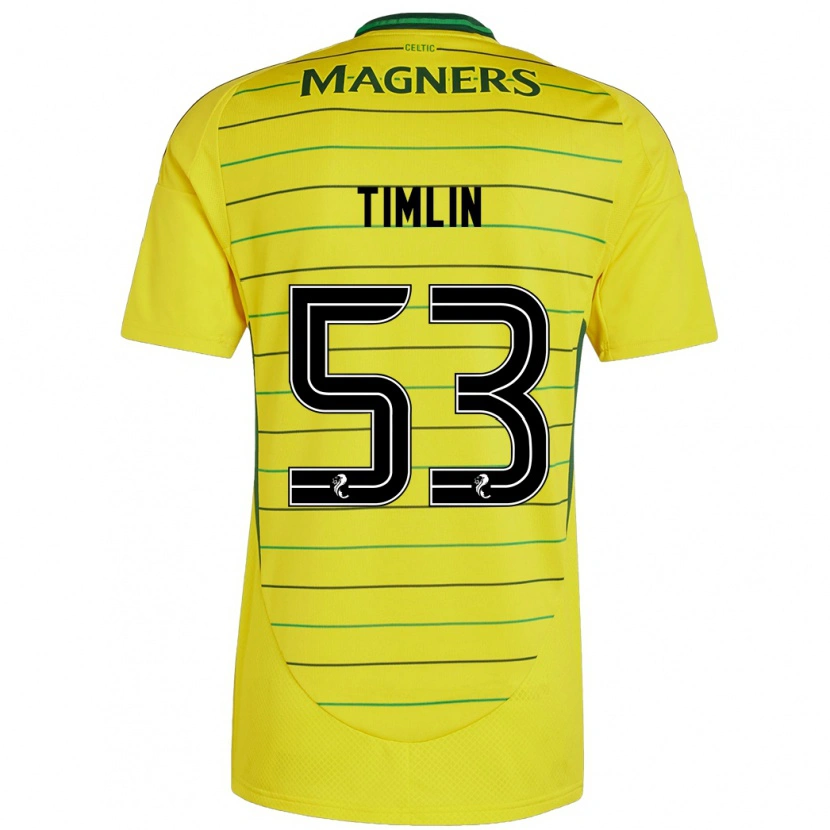 Danxen Kinder Sophie Timlin #53 Gelb Auswärtstrikot Trikot 2024/25 T-Shirt Schweiz