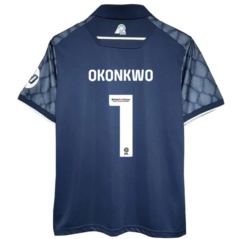 Danxen Kinder Arthur Okonkwo #1 Schwarz Auswärtstrikot Trikot 2024/25 T-Shirt Schweiz