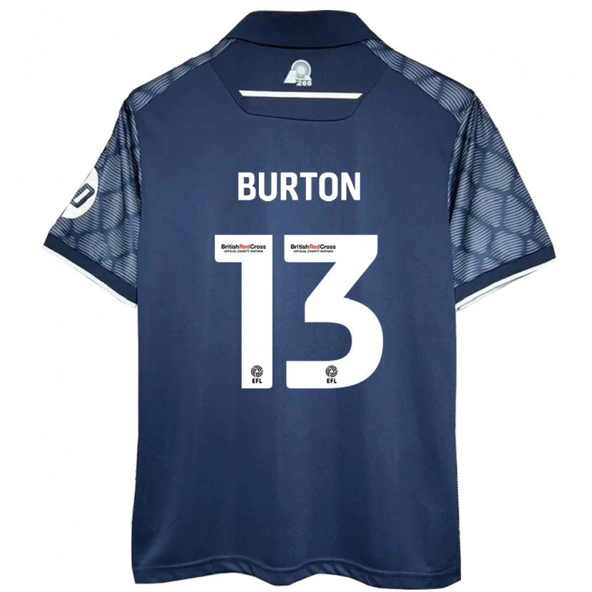 Danxen Kinder Callum Burton #13 Schwarz Auswärtstrikot Trikot 2024/25 T-Shirt Schweiz