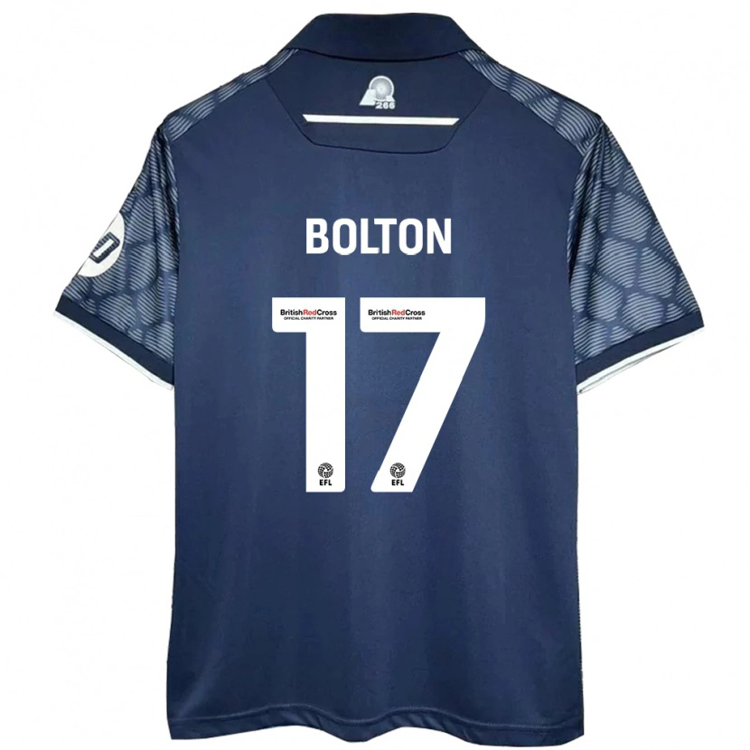 Danxen Kinder Luke Bolton #17 Schwarz Auswärtstrikot Trikot 2024/25 T-Shirt Schweiz