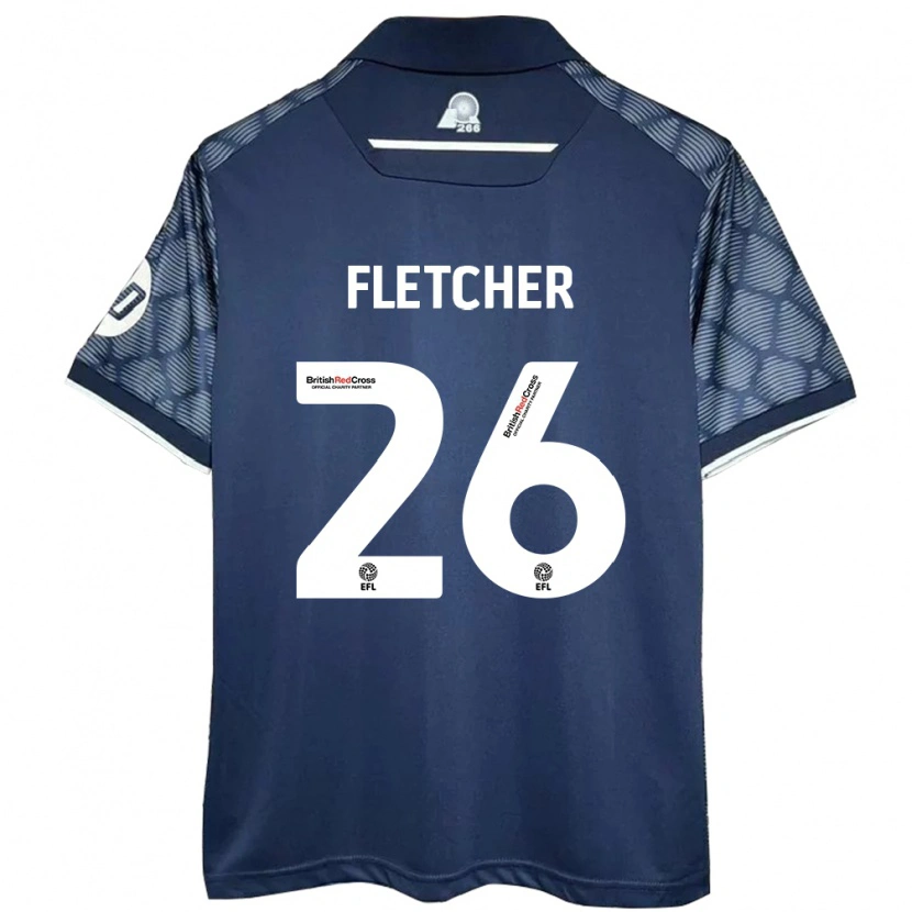 Danxen Kinder Steven Fletcher #26 Schwarz Auswärtstrikot Trikot 2024/25 T-Shirt Schweiz