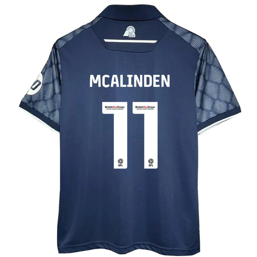 Danxen Kinder Liam Mcalinden #11 Schwarz Auswärtstrikot Trikot 2024/25 T-Shirt Schweiz