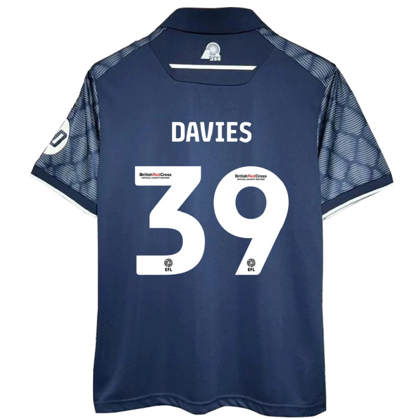 Danxen Kinder Daniel Davies #39 Schwarz Auswärtstrikot Trikot 2024/25 T-Shirt Schweiz