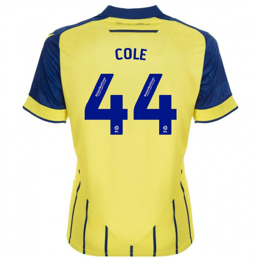 Danxen Kinder Devante Cole #44 Gelb Blau Auswärtstrikot Trikot 2024/25 T-Shirt Schweiz