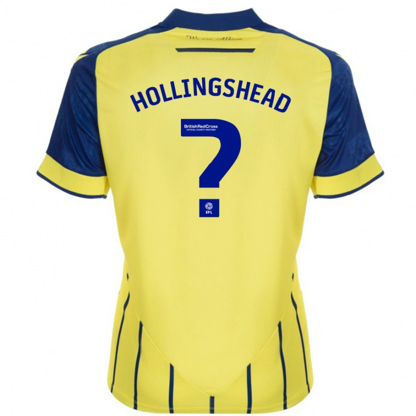 Danxen Kinder Ronnie Hollingshead #0 Gelb Blau Auswärtstrikot Trikot 2024/25 T-Shirt Schweiz