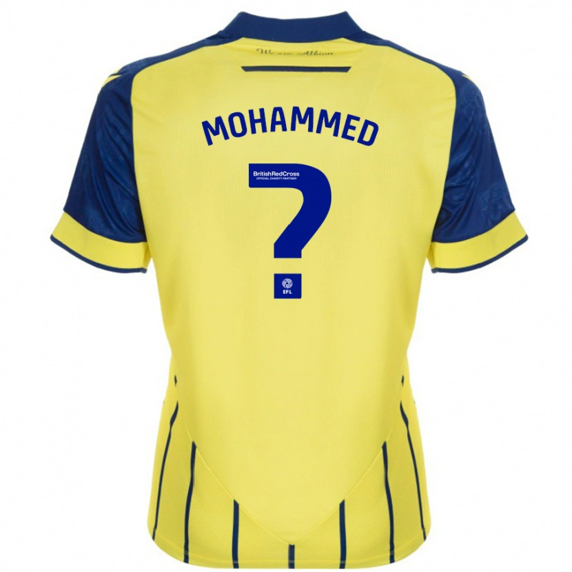 Danxen Kinder Jamal Mohammed #0 Gelb Blau Auswärtstrikot Trikot 2024/25 T-Shirt Schweiz