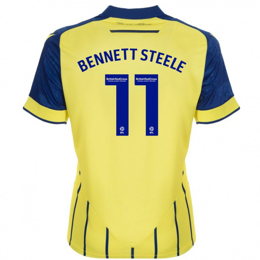 Danxen Kinder Lizzie Bennett-Steele #11 Gelb Blau Auswärtstrikot Trikot 2024/25 T-Shirt Schweiz