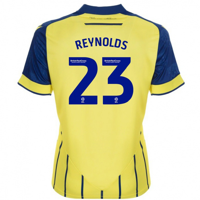 Danxen Kinder Taylor Reynolds #23 Gelb Blau Auswärtstrikot Trikot 2024/25 T-Shirt Schweiz