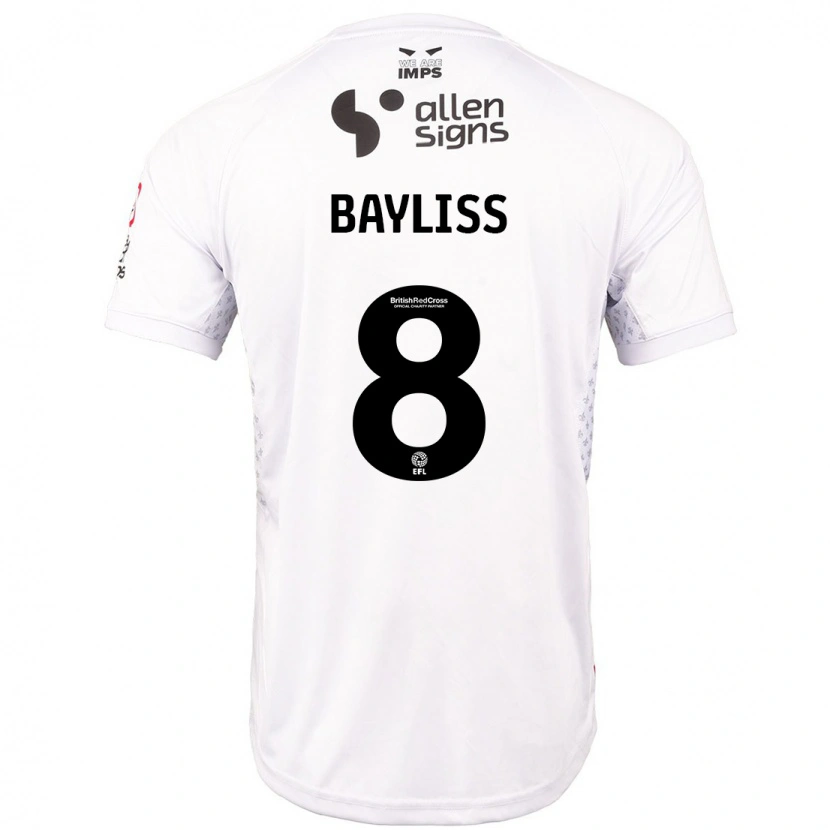 Danxen Kinder Tom Bayliss #8 Rot Weiß Auswärtstrikot Trikot 2024/25 T-Shirt Schweiz