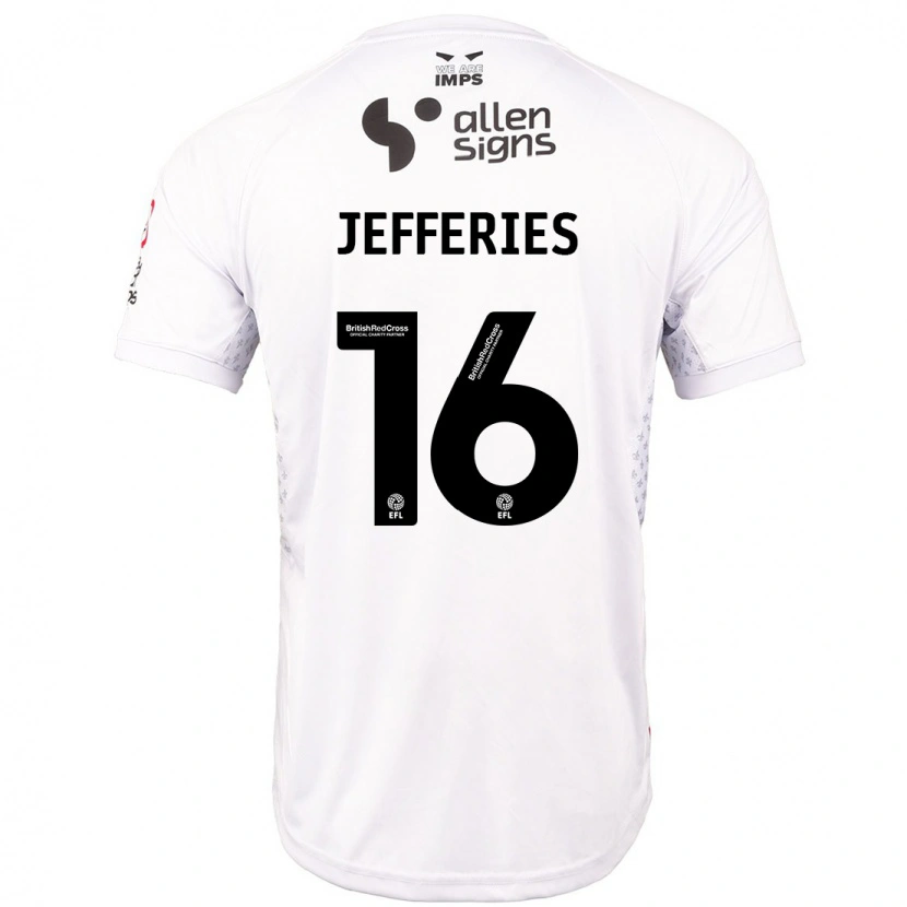 Danxen Kinder Dom Jefferies #16 Rot Weiß Auswärtstrikot Trikot 2024/25 T-Shirt Schweiz