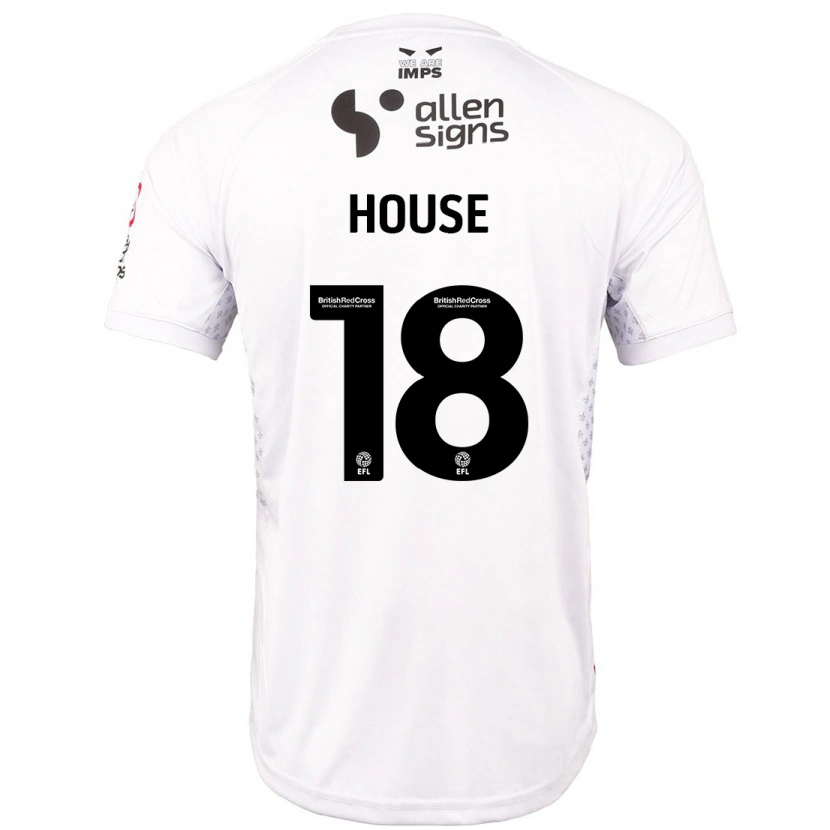 Danxen Kinder Ben House #18 Rot Weiß Auswärtstrikot Trikot 2024/25 T-Shirt Schweiz