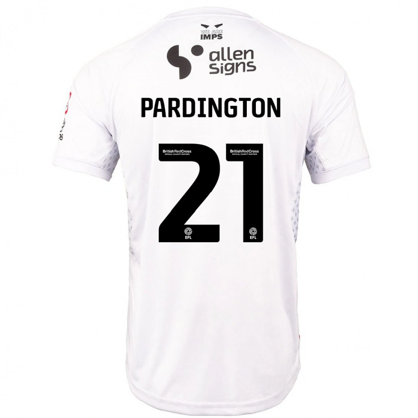 Danxen Kinder Jamie Pardington #21 Rot Weiß Auswärtstrikot Trikot 2024/25 T-Shirt Schweiz