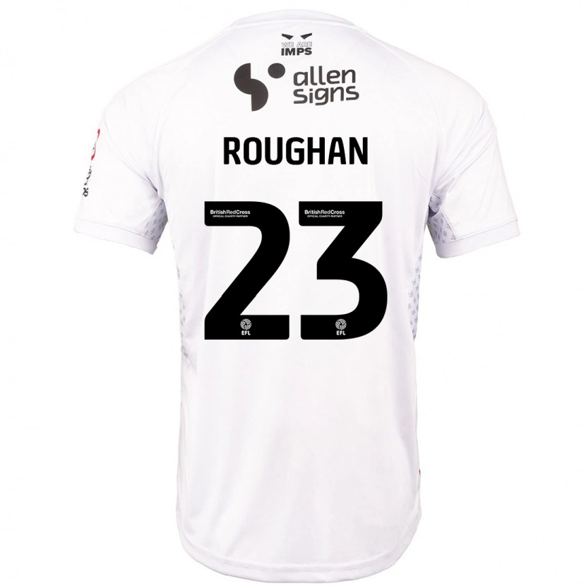 Danxen Kinder Sean Roughan #23 Rot Weiß Auswärtstrikot Trikot 2024/25 T-Shirt Schweiz