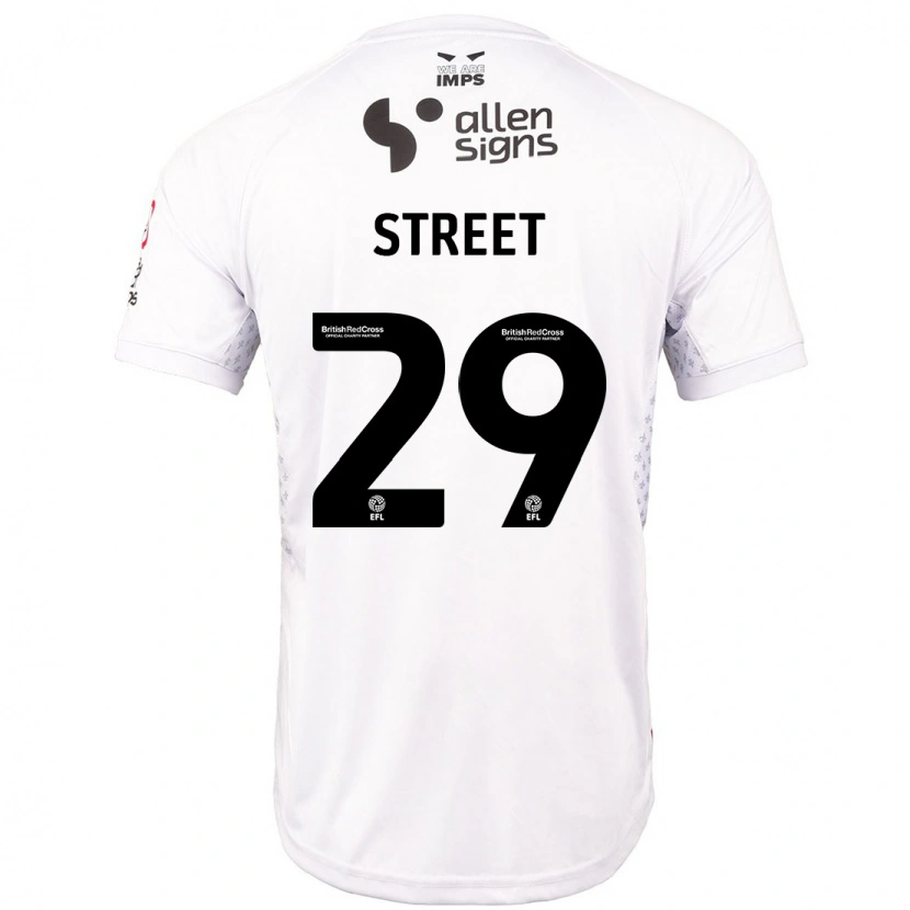 Danxen Kinder Robert Street #29 Rot Weiß Auswärtstrikot Trikot 2024/25 T-Shirt Schweiz