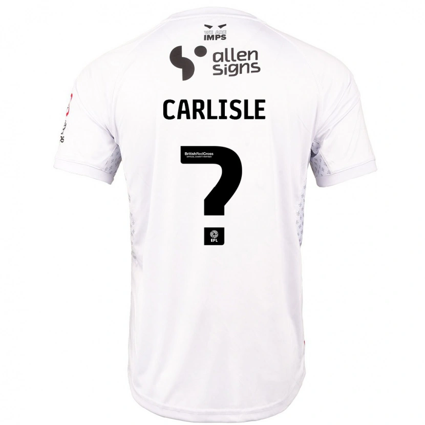 Danxen Kinder Charlie Carlisle #0 Rot Weiß Auswärtstrikot Trikot 2024/25 T-Shirt Schweiz