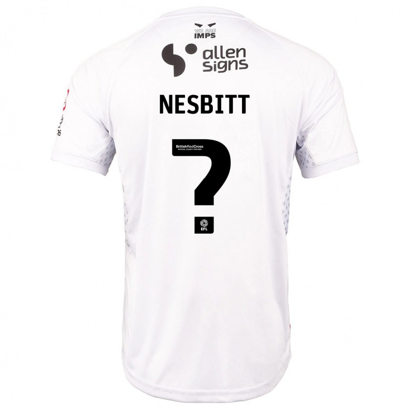 Danxen Kinder Tom Nesbitt #0 Rot Weiß Auswärtstrikot Trikot 2024/25 T-Shirt Schweiz