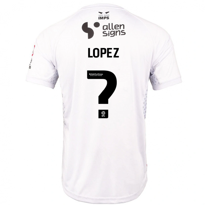 Danxen Kinder Jersey Lopez #0 Rot Weiß Auswärtstrikot Trikot 2024/25 T-Shirt Schweiz