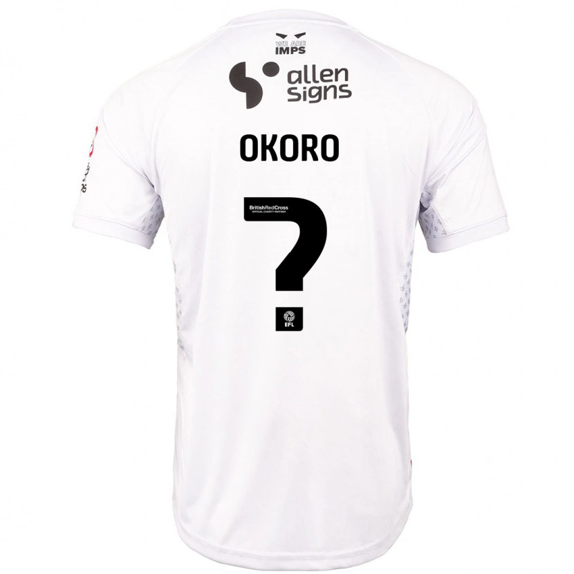 Danxen Kinder Zane Okoro #0 Rot Weiß Auswärtstrikot Trikot 2024/25 T-Shirt Schweiz