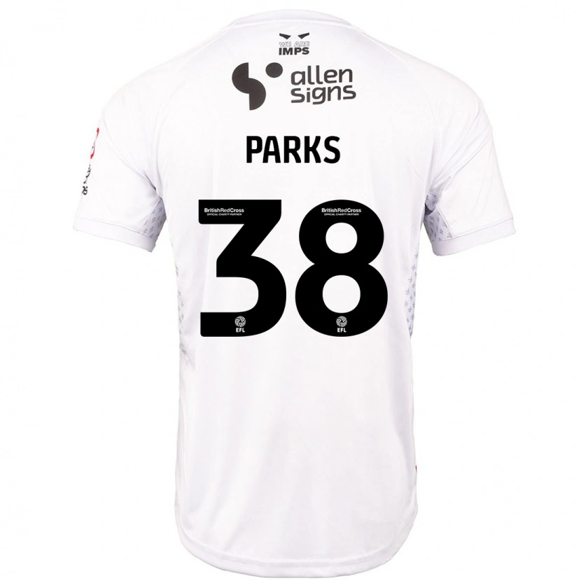 Danxen Kinder Charlie Parks #38 Rot Weiß Auswärtstrikot Trikot 2024/25 T-Shirt Schweiz