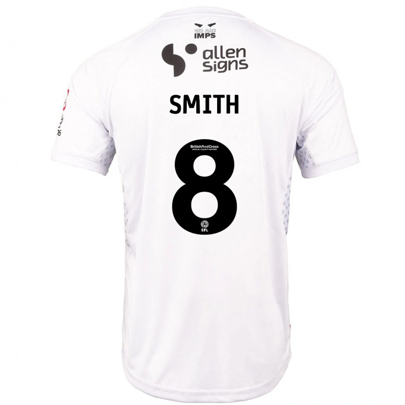 Danxen Kinder Alistair Smith #8 Rot Weiß Auswärtstrikot Trikot 2024/25 T-Shirt Schweiz