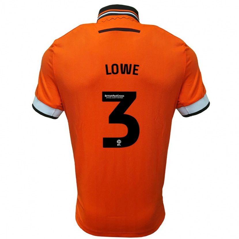 Danxen Kinder Max Lowe #3 Orange Weiß Auswärtstrikot Trikot 2024/25 T-Shirt Schweiz