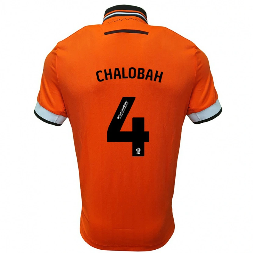 Danxen Kinder Nathaniel Chalobah #4 Orange Weiß Auswärtstrikot Trikot 2024/25 T-Shirt Schweiz