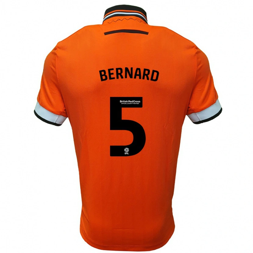 Danxen Kinder Di'shon Bernard #5 Orange Weiß Auswärtstrikot Trikot 2024/25 T-Shirt Schweiz