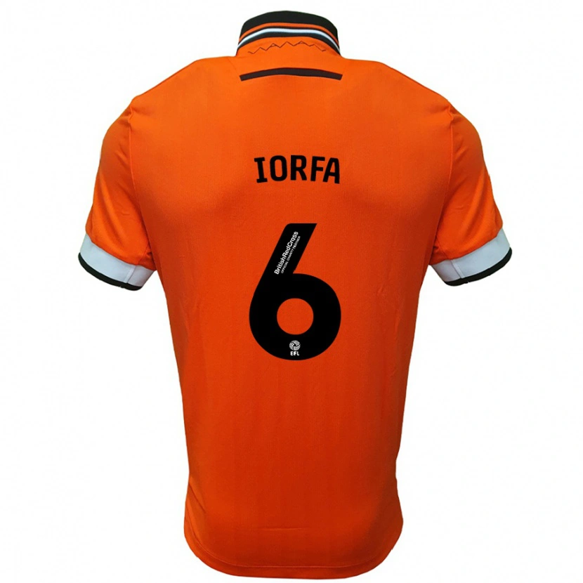 Danxen Kinder Dominic Iorfa #6 Orange Weiß Auswärtstrikot Trikot 2024/25 T-Shirt Schweiz