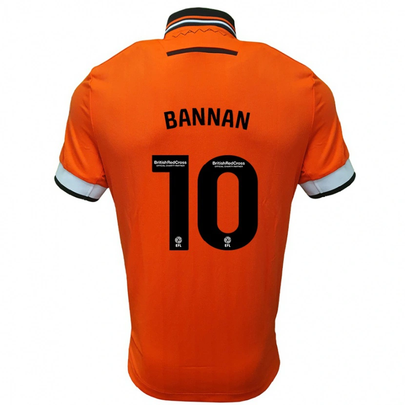 Danxen Kinder Barry Bannan #10 Orange Weiß Auswärtstrikot Trikot 2024/25 T-Shirt Schweiz