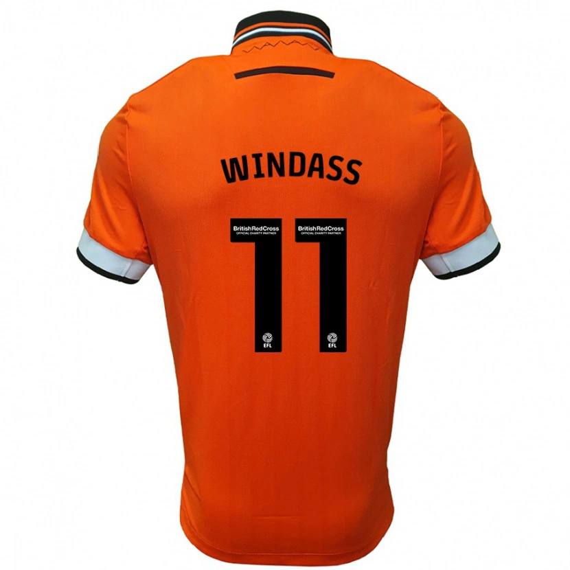 Danxen Kinder Josh Windass #11 Orange Weiß Auswärtstrikot Trikot 2024/25 T-Shirt Schweiz