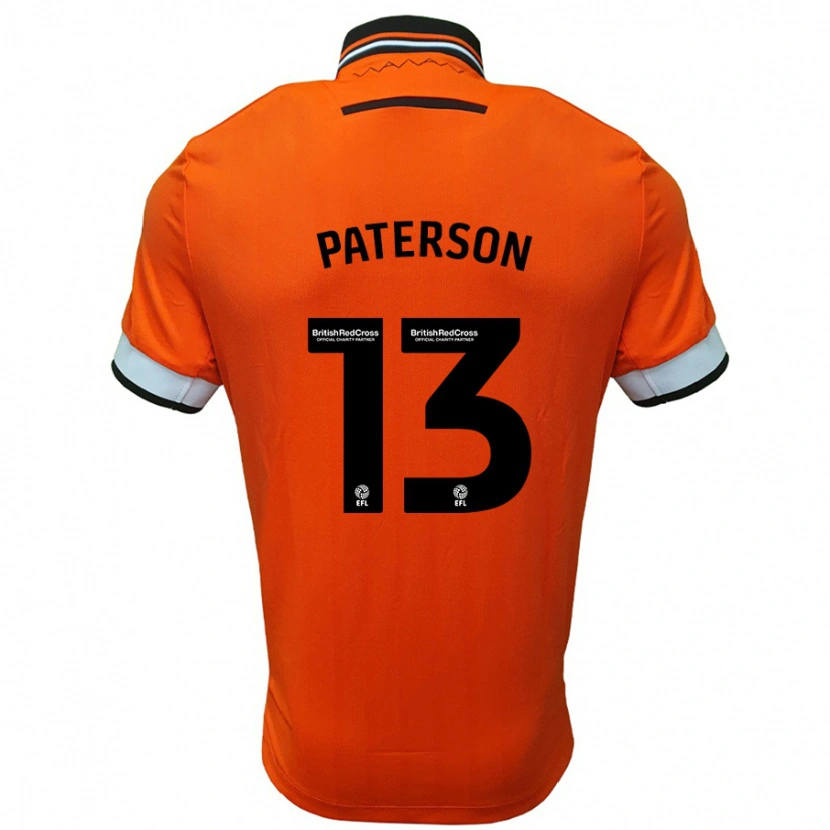 Danxen Kinder Callum Paterson #13 Orange Weiß Auswärtstrikot Trikot 2024/25 T-Shirt Schweiz