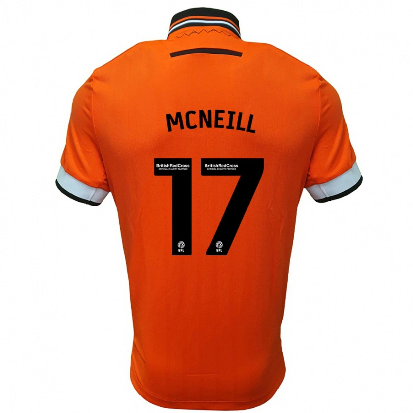 Danxen Kinder Charlie Mcneill #17 Orange Weiß Auswärtstrikot Trikot 2024/25 T-Shirt Schweiz