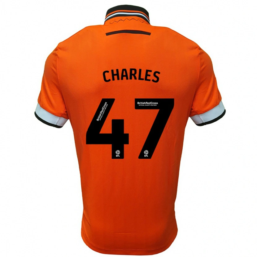 Danxen Kinder Pierce Charles #47 Orange Weiß Auswärtstrikot Trikot 2024/25 T-Shirt Schweiz