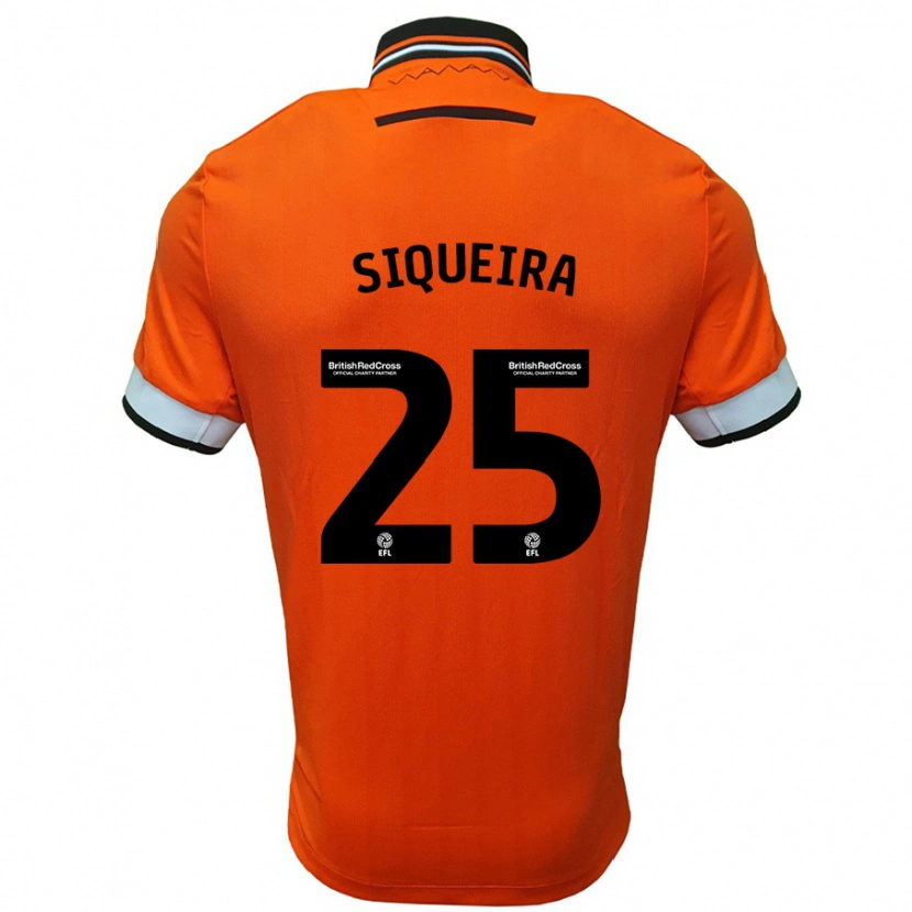 Danxen Kinder Guilherme Siqueira #25 Orange Weiß Auswärtstrikot Trikot 2024/25 T-Shirt Schweiz