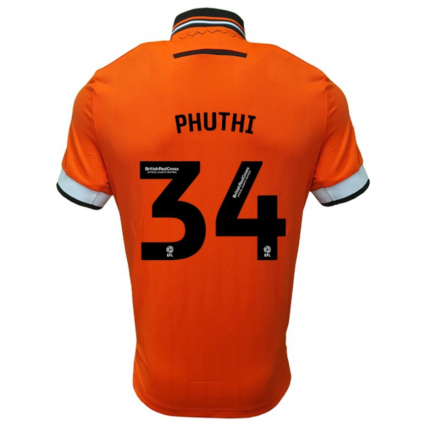 Danxen Kinder Joey Phuthi #34 Orange Weiß Auswärtstrikot Trikot 2024/25 T-Shirt Schweiz