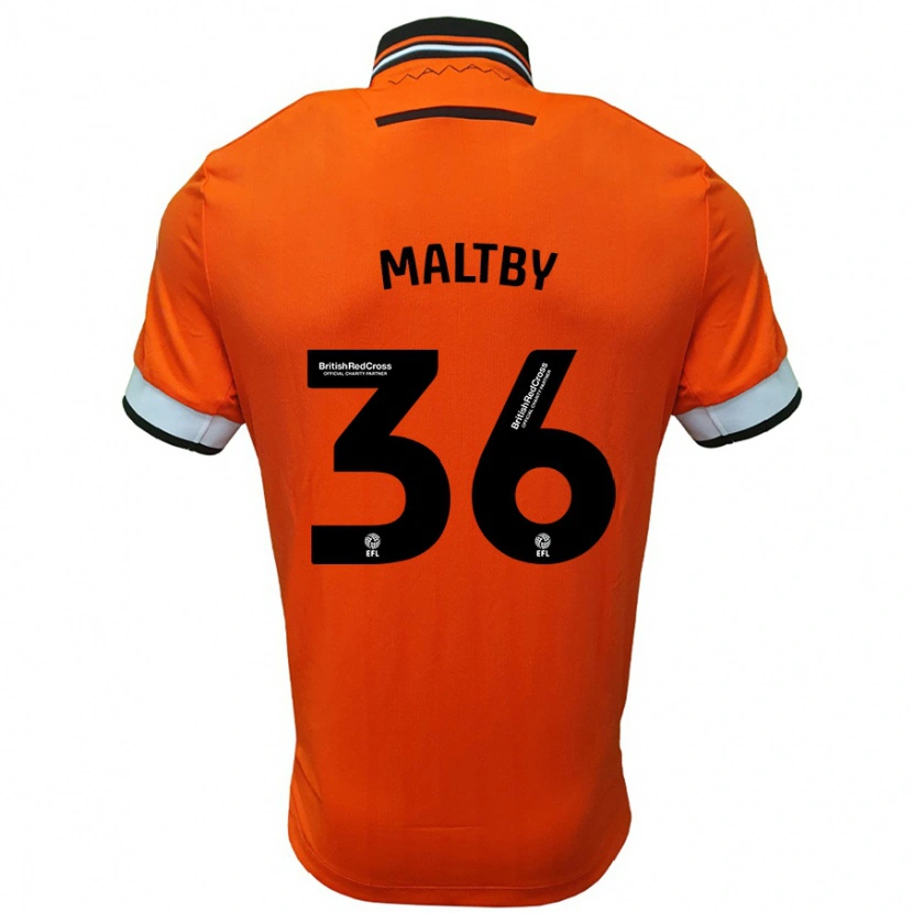 Danxen Kinder Mackenzie Maltby #36 Orange Weiß Auswärtstrikot Trikot 2024/25 T-Shirt Schweiz