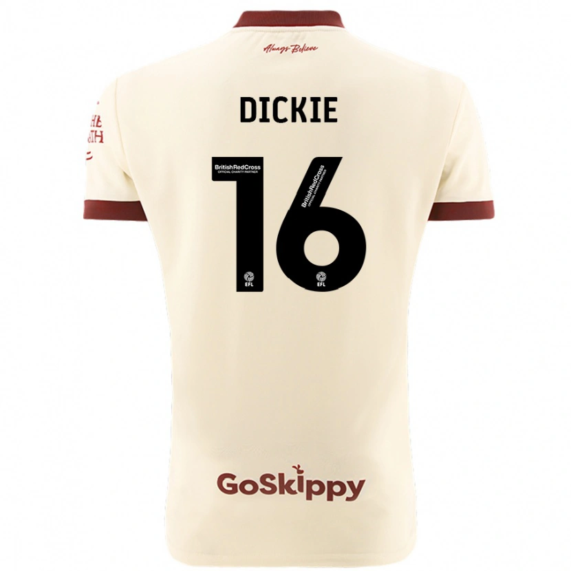 Danxen Kinder Rob Dickie #16 Cremeweiß Auswärtstrikot Trikot 2024/25 T-Shirt Schweiz