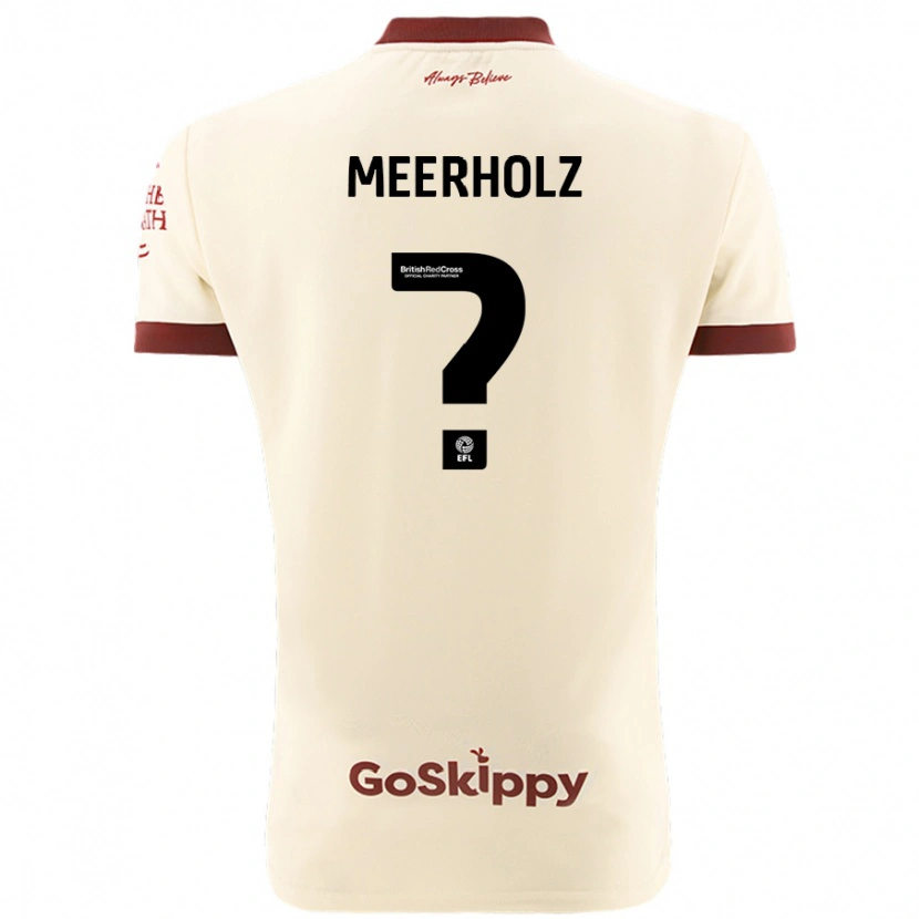 Danxen Kinder Jed Meerholz #0 Cremeweiß Auswärtstrikot Trikot 2024/25 T-Shirt Schweiz