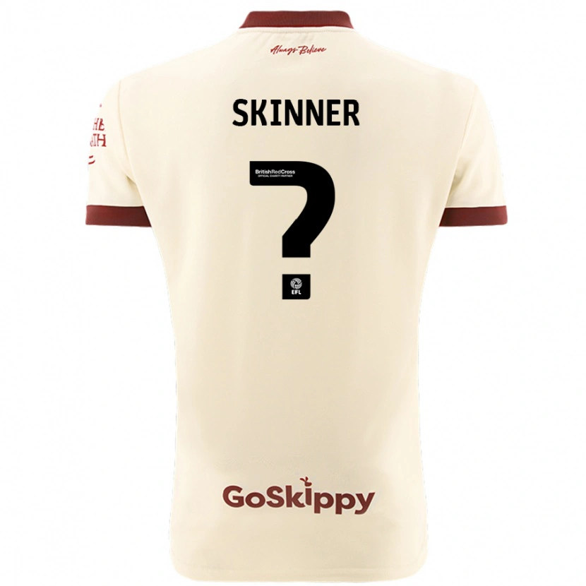 Danxen Kinder Luke Skinner #0 Cremeweiß Auswärtstrikot Trikot 2024/25 T-Shirt Schweiz