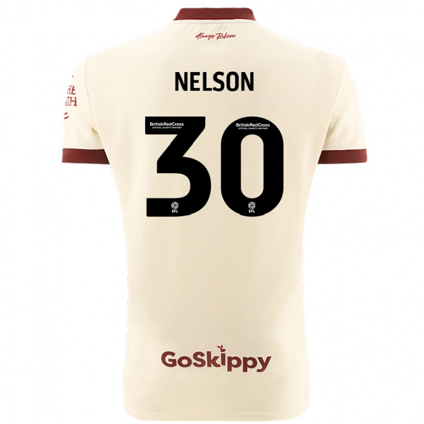 Danxen Kinder Raekwon Nelson #30 Cremeweiß Auswärtstrikot Trikot 2024/25 T-Shirt Schweiz