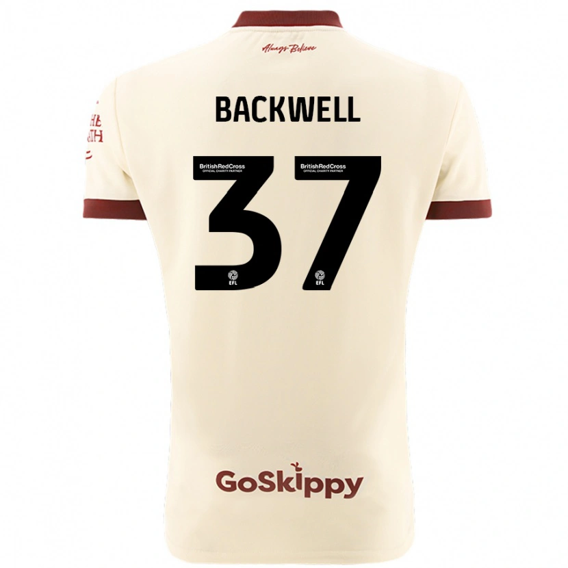 Danxen Kinder Tommy Backwell #37 Cremeweiß Auswärtstrikot Trikot 2024/25 T-Shirt Schweiz